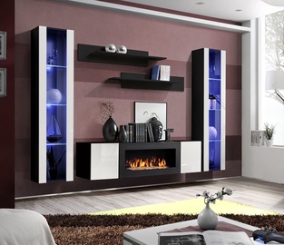 ASM Fly M2 Living Room Wall Unit Set White/Black