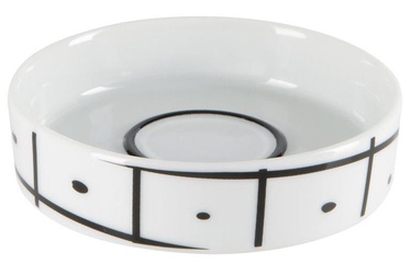 Spirella Visby Soap Dish D10.2x2.6cm White Black