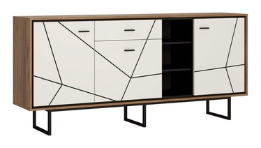 Meble Wojcik Brolo BROK06 Chest Of Drawers Catania Oak/White Gloss