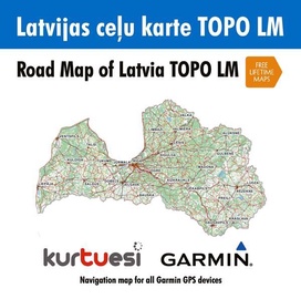 Garmin Road Map of Latvia TOPO LM