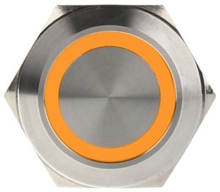DimasTech Switch Push Button 25mm Silverline Orange