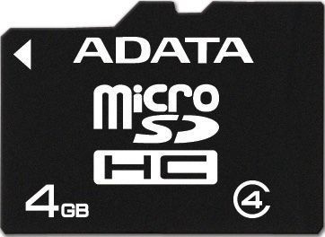 Adata 4GB MicroSD Class 4 + Adapter