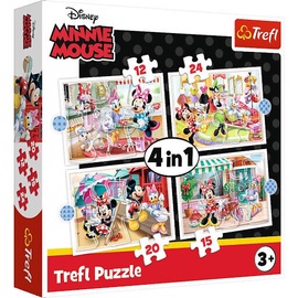 Trefl 4-in-1 Puzzle Minnie Mouse 12/15/20/24/pcs 34355