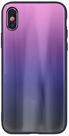 Mocco Aurora Glass Back Case For Apple iPhone 6 Plus/6s Plus Pink/Black