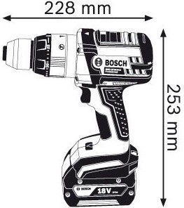 Gręžtuvas su akumuliatoriumi Bosch GSB 18, 18 V, 4 Ah