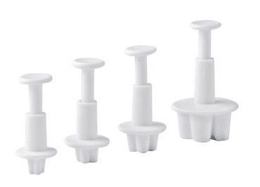 Fackelmann Cutters With Ejector Design Flowers 4pcs