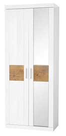 Black Red White Boca Wardrobe White/Oak