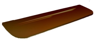 Полка для душа Stiklita, 500 мм x 8 мм x 120 мм, коричневый