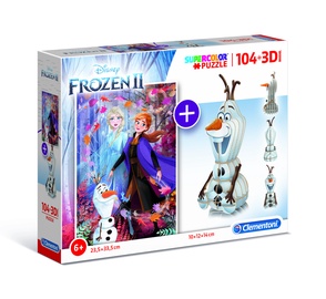 Puzle Clementoni Frozen 3D 20170, 104 gab.