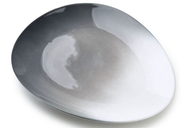Тарелка Mondex, 23 см x 20 см x 2 см, белый/серый