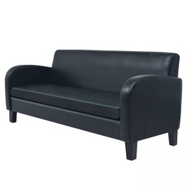 Диван VLX 3-Seater 245588, черный, 70 x 183 x 76 см