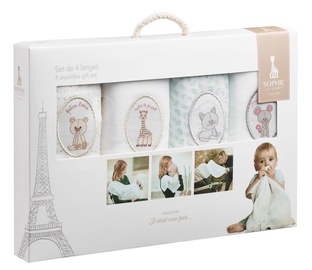 Пеленки Vulli Sophie La Girafe Swaddles, 700 мм x 700 мм, 4 шт.