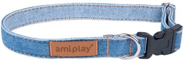 Reguleeritav kaelarihm Amiplay Denim, sinine, 350 - 500 mm x 20 mm, 35-50