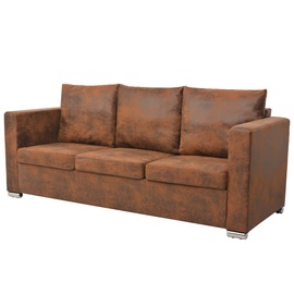 Diivan VLX 3-Seater, pruun, 191 x 73 cm x 82 cm