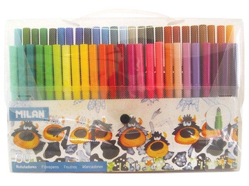 Milan Cone-Tipped Fibrepens 50pcs 06CT50