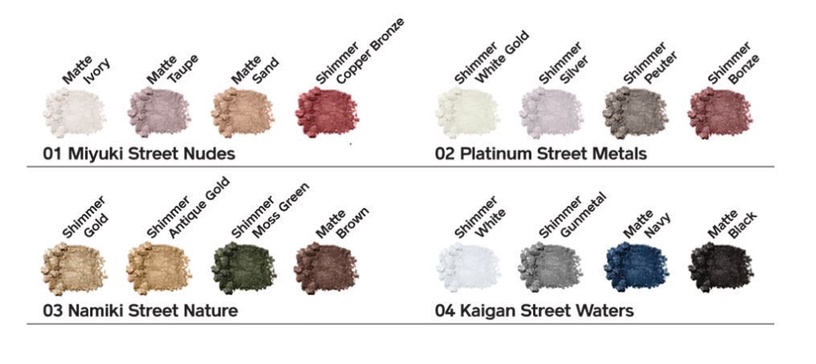 Acu ēnas Shiseido Essentialist 02 Platinum Street Metals