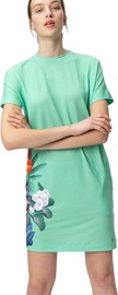 Audimas Short Stretch Printed Dress Mint Garden XS
