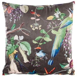 Home4you Holly Cushion 45x45cm Brown/Tropical Plants
