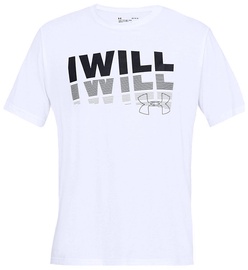 Under Armour I Will 2.0 Short Sleeve T-Shirt 1329587-100 White XL