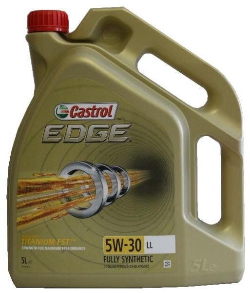 Motoreļļa Castrol Edge Titanium FST LL 5W - 30, sintētiskais, vieglajam auto, 5 l