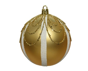 Елочное украшение Decoris 020967, золотой, 80 мм