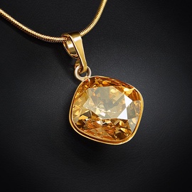 Diamond Sky Pendant Glare IV Golden Shadow With Swarovski Crystals