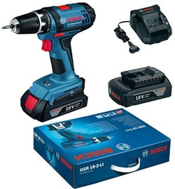 Puur koos akuga Bosch GSR 18-2-LI, 18 V, 1.5 Ah