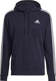 Adidas Essentials 3 Stripes Hoodie GK9081 Blue L