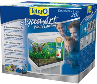 Akvaarium Tetra AquaArt Shrimps, valge, 20 l, varustusega