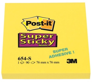 3M Post It 654-S Super Sticky Notes 90pcs Yellow