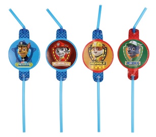 Šiaudeliai Paw Patrol, 8 vnt, 24 cm