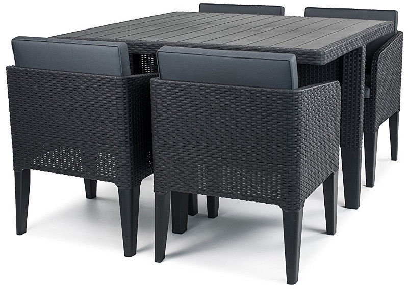 keter columbia outdoor garden furniture dining cube set