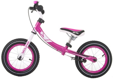 Vaikiškas dviratis Milly Mally Young Balance Bike Pink 2084