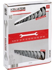 Двухсторонний гаечный ключ Kreator KRT500003 DBL Opened Spanner Set 12pcs