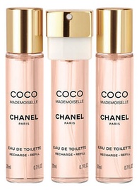 Tualettvesi Chanel Coco Mademoiselle 3x20ml EDT Travel Spray