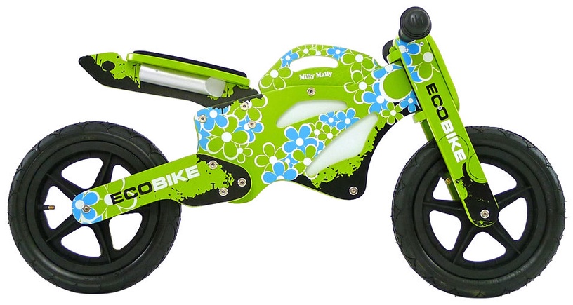 Балансирующий велосипед Milly Mally GTX Eco, зеленый, 11.5″