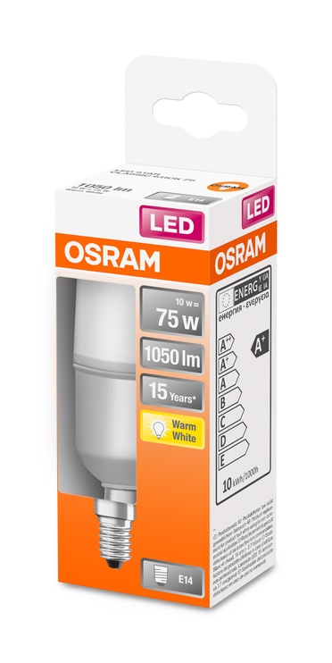 Лампочка Osram LED, S15, теплый белый, E14, 10 Вт, 1050 лм