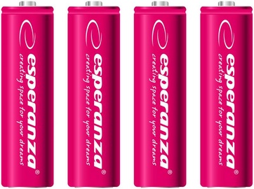 Uzlādējamās baterijas Esperanza EZA104R, AA, 2000 mAh, 4 gab.