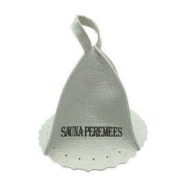 Saunamüts Flammifera, vill, 24 x 24 cm, valge