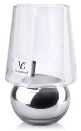 Mondex Cristie Candle With Cover Silver 26cm