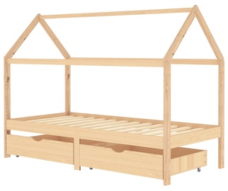Детская кровать VLX Solid Pinewood 322138, сосновый, 200x90 см