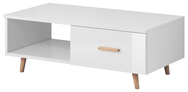 Kafijas galdiņš Vivaldi Meble Sweden, balta, 1100x600x400 mm