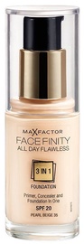 Tonuojantis kremas Max Factor Face Finity All Day Flawless 3in1 35 Pearl Beige, 30 ml