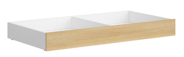 Black Red White Princeton Bed Drawer White Gloss/Polish Oak