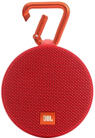 Belaidė kolonėlė JBL Clip 2 Bluetooth Speaker Red