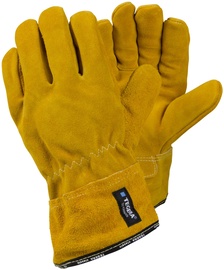 Рабочие перчатки кожаные, для сварочных работ, перчатки Tegera 17, замша, желтый, 10