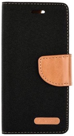 Forcell Canvas Flexi Flip Book Case For Sony Xperia L1 Black