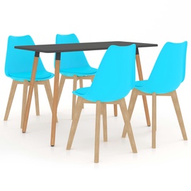 Обеденный комплект VLX 5 Piece Set 3056033, синий/серый
