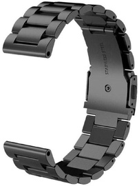Tellur Metallic Watch Strap For Samsung Watch 42mm-20mm Black