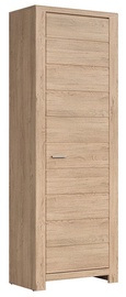 Black Red White Luttich Bookshelf 199cm Oak